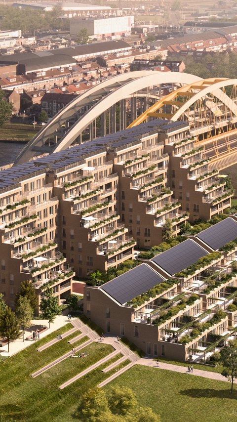 Bouwproject Bellevue in Leidsche Rijn Centrum.