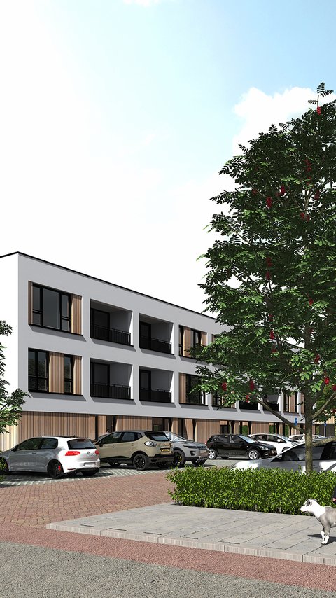Houtbouw appartementencomplex Roermond AI