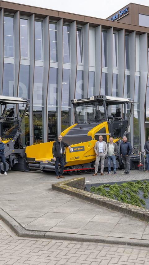 De drie machines op een rijtje.