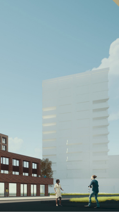 Nijmegen-Noord woongebouw