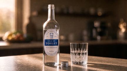 een fles L'eau de Toilet.