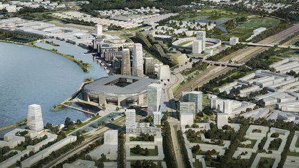 Feyenoord City Masterplan visual Aerial View OMA okt 2019