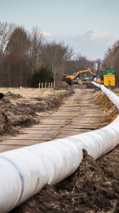 Een watertransportleiding