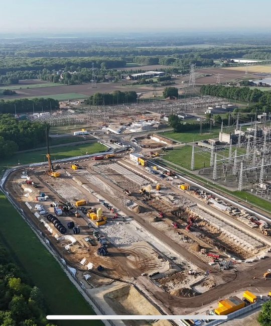 Uitbreiding hoogspanningsstation Limburg