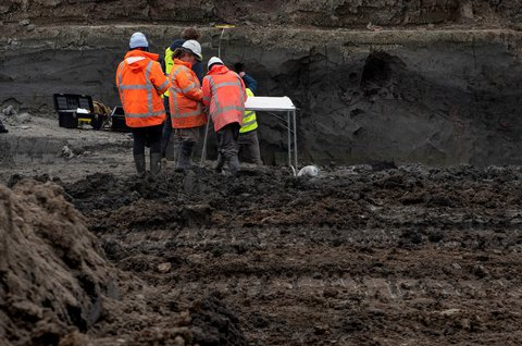 Archeoloog onderzoek dijk Vijfsluizen Vlaardingen .jpg