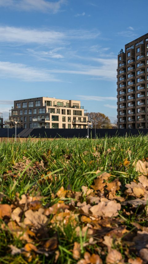 Willemspoort in Den Bosch vergezicht. Gebouwd door Heijmans.