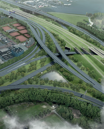 visual 1_artist impression knooppunt de Nieuwe Meer