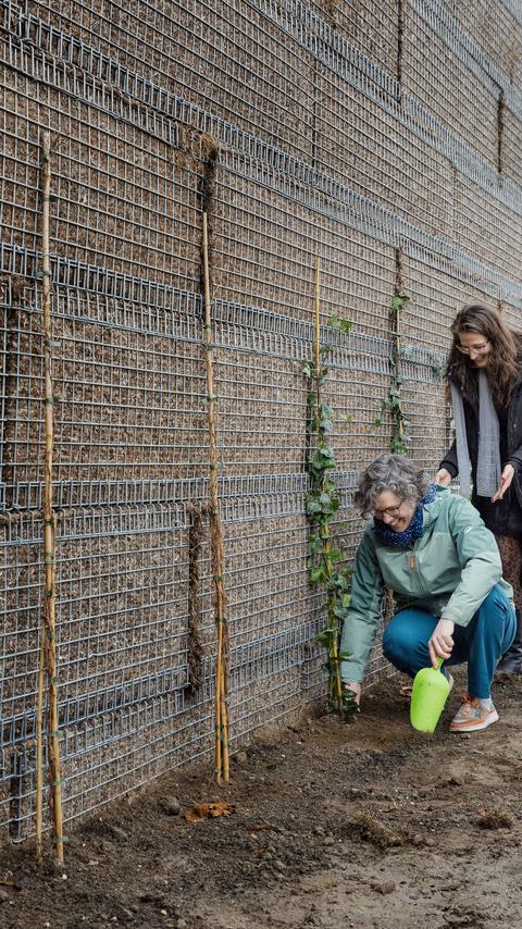 Een dublok Ecowall in Nijmegen.
