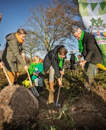Start aanplant 4 hectare bos Heijmans