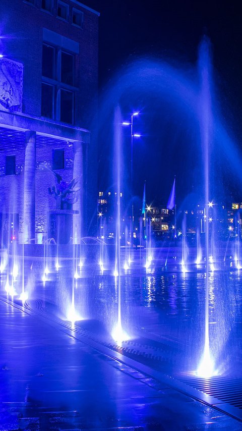 Plein Hengelo dynamische verlichting