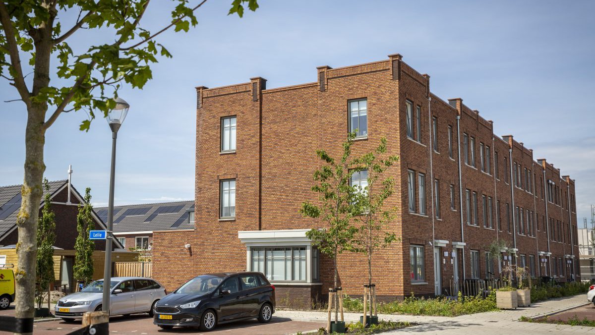 Straatbeeld Heijmans Huismerkwoningen in Voorhout, Hooghkamer.jpg