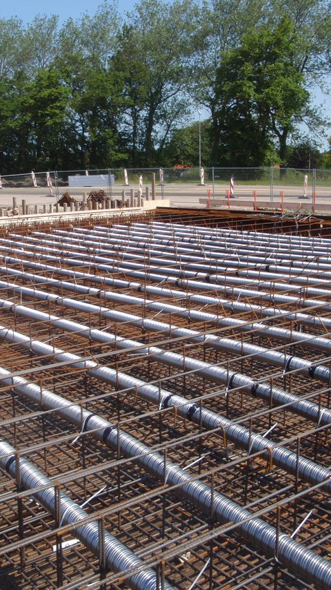 Voorspantechniek grote overspanning, slanke constructie