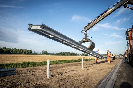 Hergebruik geleiderails Reforail Heijmans