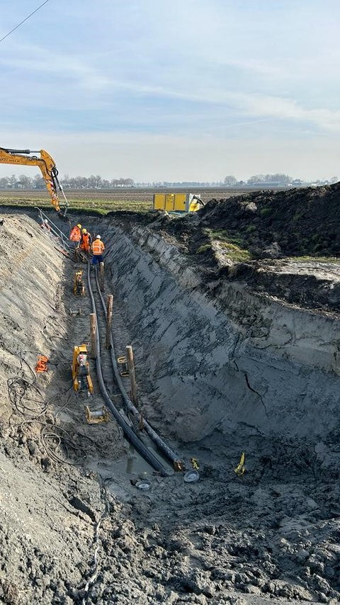 Nieuwe hoogspanningsverbinding tussen Oterleek en De Weel
