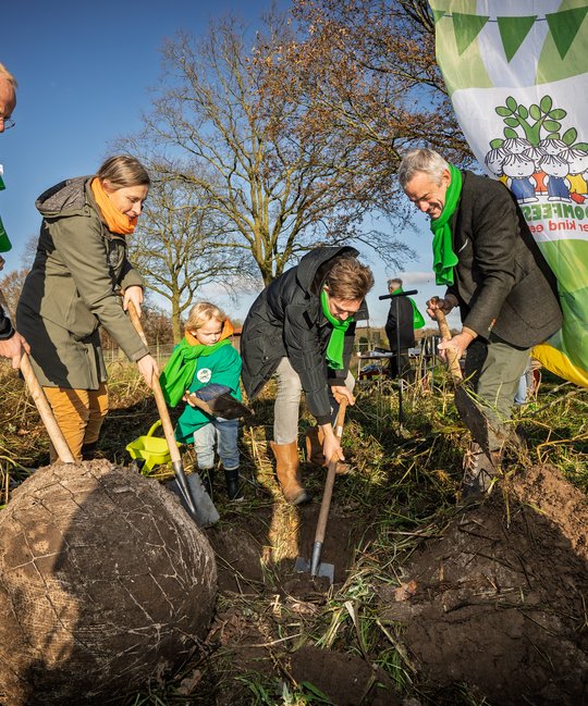 Start aanplant 4 hectare bos Heijmans