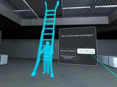 werken met ladders en trappen - bouwplaats