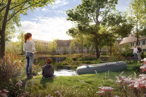Park-Vijfsluizen Vlaardingen met bootje