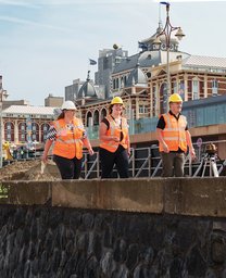 Bouwplaats Scheveningse boulevard, Heijmans werkt aan renovatie