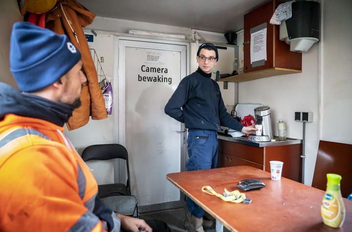 Heijmans keet Rotterdam infra kabels leidingen Heijmans keet Rotterdam infra kabels leidingen