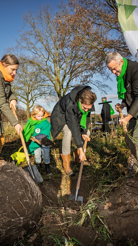 Start aanplant 4 hectare bos Heijmans