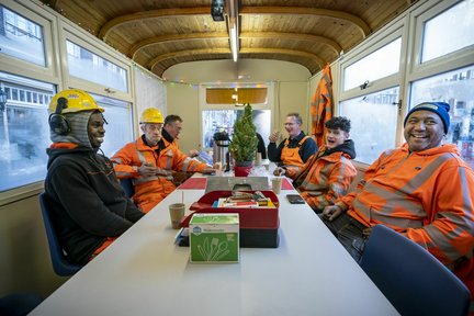 Heijmans keet Oranje Loper Amsterdam infra