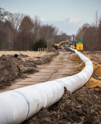 Een watertransportleiding