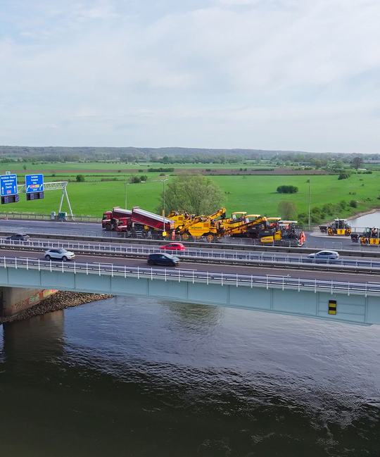 Wegwerkzaamheden IJsselbrug A12