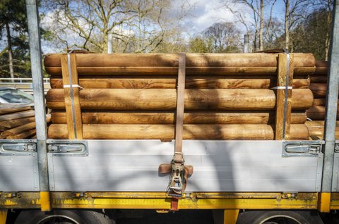 Houten geleiderail